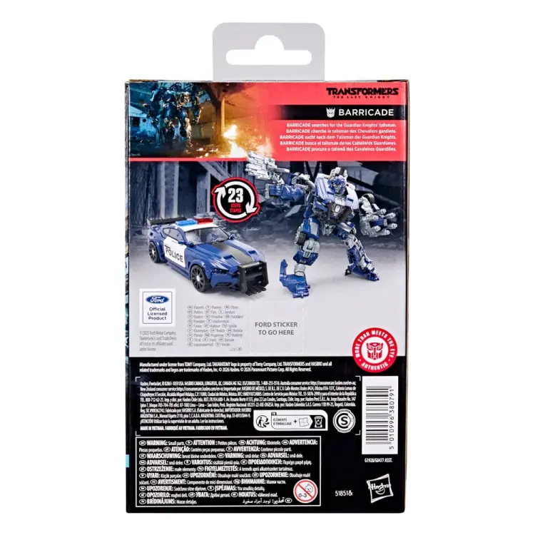Hasbro Transformers: The Last Knight Studio Series - Barricade - Figurka Deluxe Class #11cm