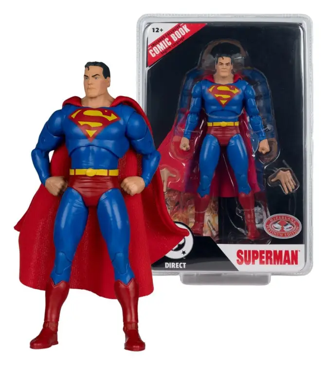 McFarlane Toys DC Direct Page Punchers - Superman - Red Platinum Edition