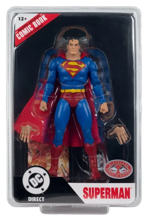 McFarlane Toys DC Direct Page Punchers - Superman - Red Platinum Edition
