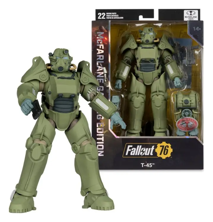 McFarlane Toys Fallout 76 - T-45 Military Armor Red Platinum Edition Figurka 20 cm