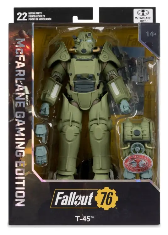 McFarlane Toys Fallout 76 - T-45 Military Armor Red Platinum Edition Figurka 20 cm