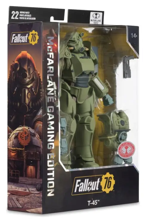 McFarlane Toys Fallout 76 - T-45 Military Armor Red Platinum Edition Figurka 20 cm