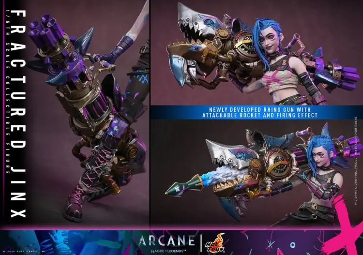 Hot Toys Arcane - Jinx Fractured 1/6 - Figurka Kolekcjonerska 28 cm