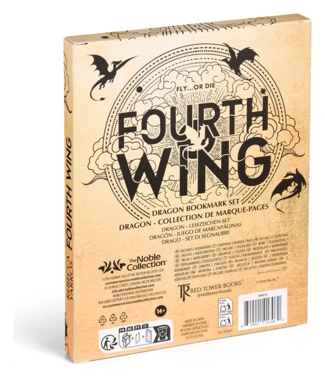 Noble Collection Fourth Wing - Zakładki do Książki - Smoki Tairn i Andarna 2-pak 15 cm