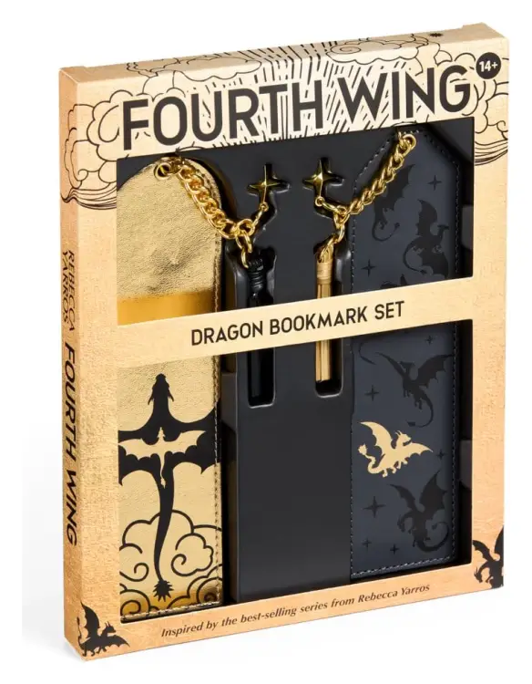 Noble Collection Fourth Wing - Zakładki do Książki - Smoki Tairn i Andarna 2-pak 15 cm