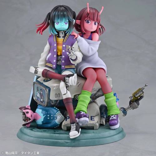 Medicos Entertainment - Milky Subway The Galactic Limited Express PVC Figures 2-Pack Chiharu & Makina 18 cm