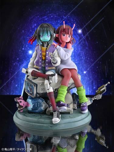 Medicos Entertainment - Milky Subway The Galactic Limited Express PVC Figures 2-Pack Chiharu & Makina 18 cm