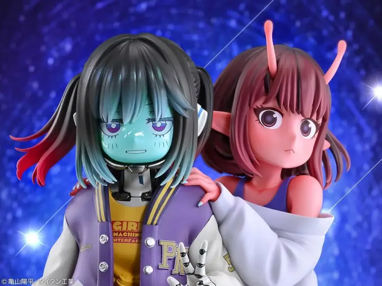 Medicos Entertainment - Milky Subway The Galactic Limited Express PVC Figures 2-Pack Chiharu & Makina 18 cm