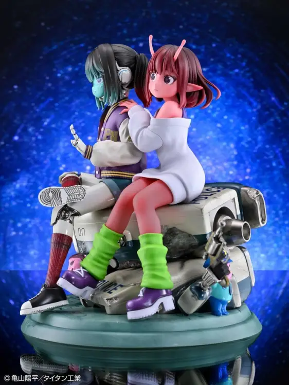 Medicos Entertainment - Milky Subway The Galactic Limited Express PVC Figures 2-Pack Chiharu & Makina 18 cm