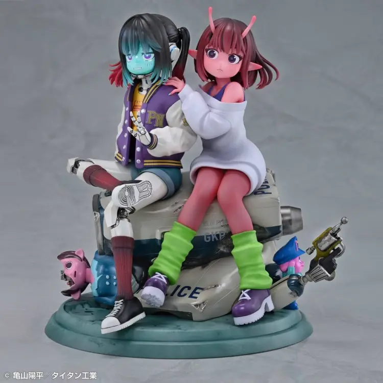Medicos Entertainment - Milky Subway The Galactic Limited Express PVC Figures 2-Pack Chiharu & Makina 18 cm