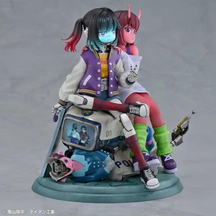 Medicos Entertainment - Milky Subway The Galactic Limited Express PVC Figures 2-Pack Chiharu & Makina 18 cm