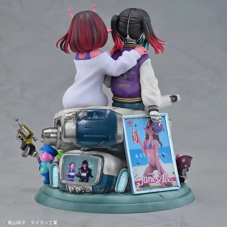 Medicos Entertainment - Milky Subway The Galactic Limited Express PVC Figures 2-Pack Chiharu & Makina 18 cm