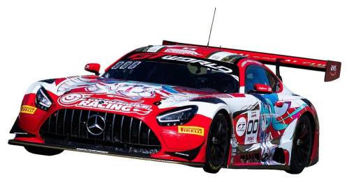 Good Smile Racing - Hatsune Miku GT Project 1/18 Scale Model Car - Hatsune Miku AMG 2025 Spa 24H Ver. 26 cm
