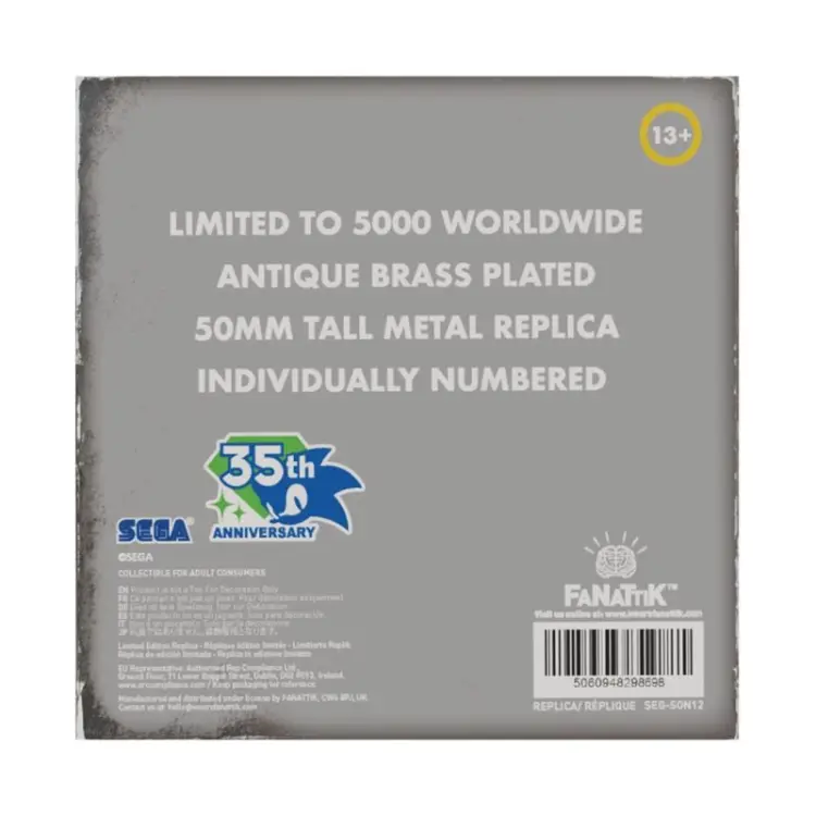 Fanattik - Sonic - Metal Boot 35th Anniversary - Replica Limited Edition