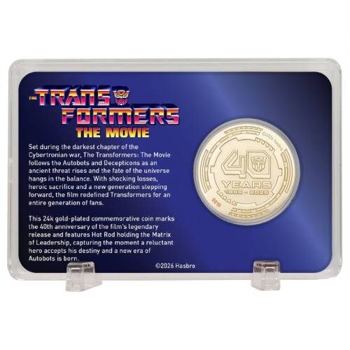 Fanattik - Transformers The Movie - 40th Anniversary - Limited Edition Coin