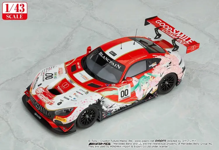Good Smile Racing - Hatsune Miku GT Project 1/43 Scale Model Car Good Smile Hatsune Miku AMG 2017 Spa 24H Ver.