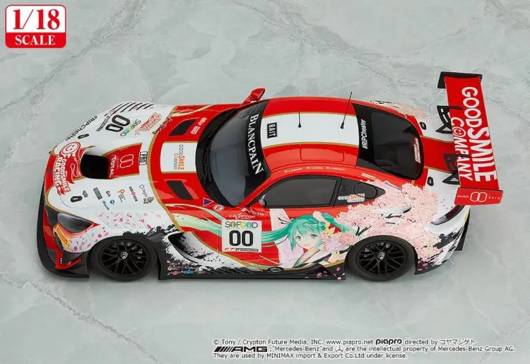Good Smile Racing - Hatsune Miku GT Project 1/18 Good Smile Hatsune Miku AMG 2017 SPA24H Ver. 26 cm