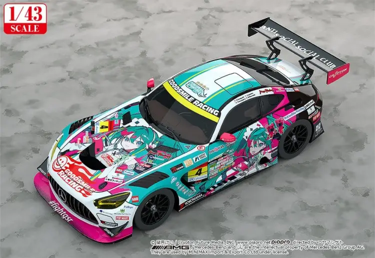 Good Smile Racing - Hatsune Miku GT Project 1/43 Scale Good Smile Hatsune Miku AMG 2025 Season Opening Ver.