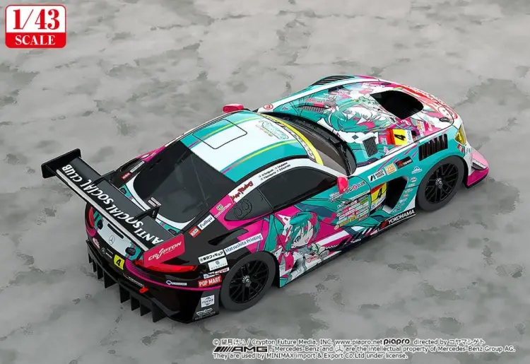Good Smile Racing - Hatsune Miku GT Project 1/43 Scale Good Smile Hatsune Miku AMG 2025 Season Opening Ver.