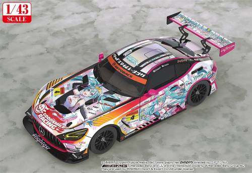 Good Smile Racing - Hatsune Miku GT Project 1/43 Scale Model Car - Hatsune Miku AMG 2021 SUPER GT 100th Race Commemorative Ver.