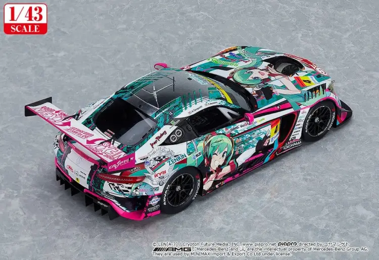 Good Smile Racing - Hatsune Miku GT Project 1/43 Scale Model Car Good Smile Hatsune Miku AMG 2020 SUPER GT Okayama Test Ver.