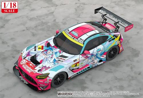 Good Smile Racing - Hatsune Miku GT Project 1/18 Scale Model Car Good Smile Hatsune Miku AMG 2024 Season Opening Ver. 26 cm