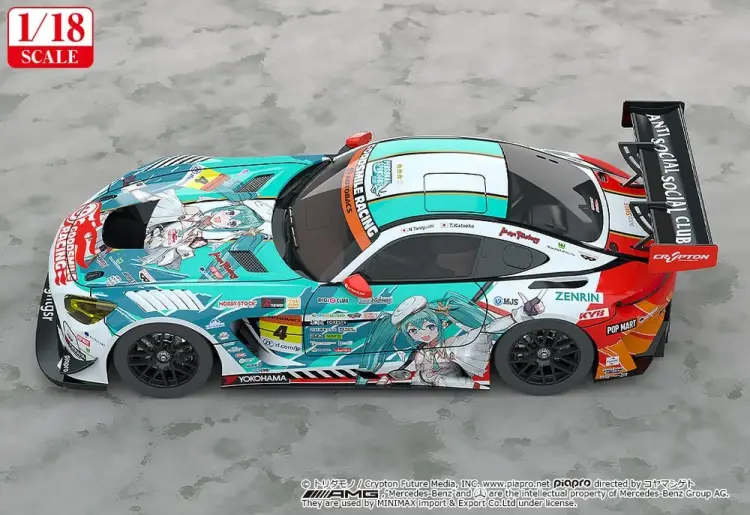 Good Smile Racing - Hatsune Miku GT Project 1/18 Good Smile Hatsune Miku AMG 2023 Season Opening Ver. 26 cm