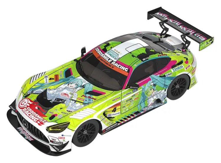 Good Smile Racing - Hatsune Miku GT Project 1/18 Scale Model Car - Good Smile Hatsune Miku AMG 2022 Season Opening Ver. 26 cm