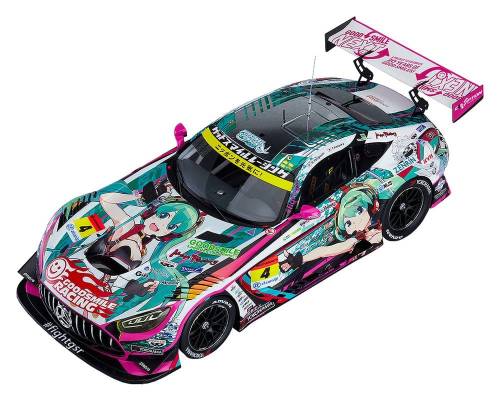Good Smile Racing - Hatsune Miku GT Project 1/18 Scale Model Car - Good Smile Hatsune Miku AMG 2020 SUPER GT Okayama Test Version 26 cm