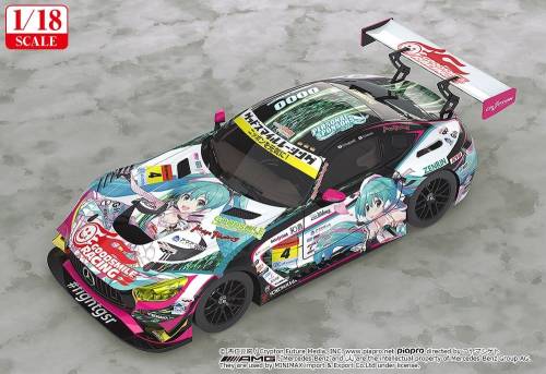 Good Smile Racing - Hatsune Miku GT Project Vehicle 1/18 Good Smile Hatsune Miku AMG 2019 Ver. 26 cm