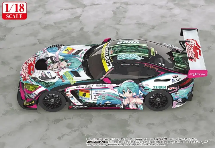 Good Smile Racing - Hatsune Miku GT Project Vehicle 1/18 Good Smile Hatsune Miku AMG 2019 Ver. 26 cm
