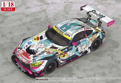 Good Smile Racing - Hatsune Miku GT Project 1/18 Good Smile Hatsune Miku AMG 2018 Final Race Ver. 26 cm