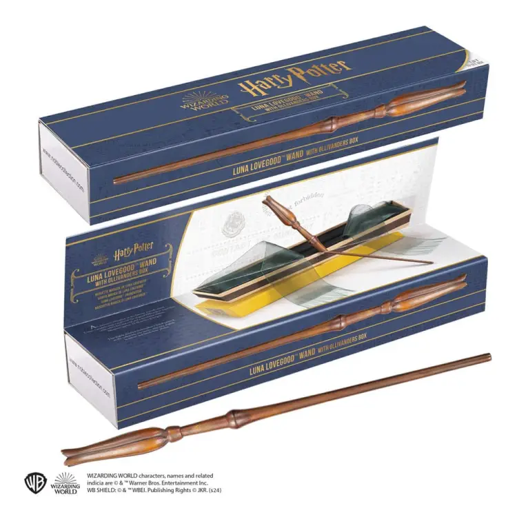 Noble Collection - Harry Potter Wand Replica in Ollivanders Box - Luna Lovegood 34 cm