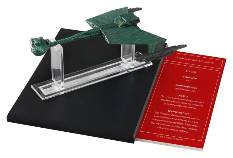 Master Replicas - Star Trek Library Die-Cast Klingon D7 Battle Cruiser 10 cm