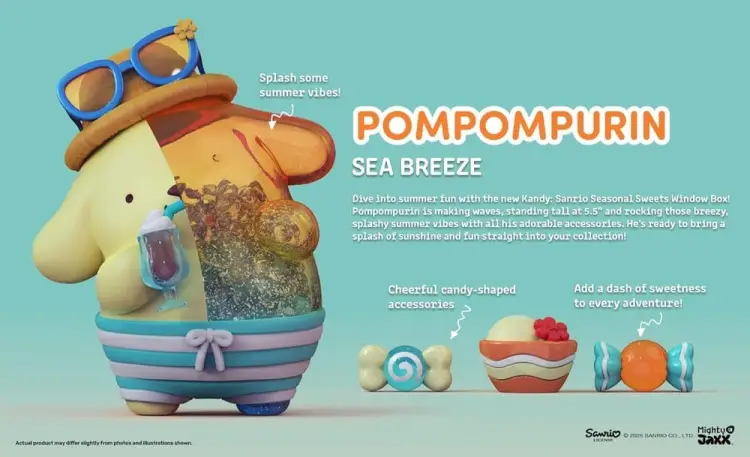 Mighty Jaxx - Sanrio Candy Pompompurin Sea Breeze Series 15 cm