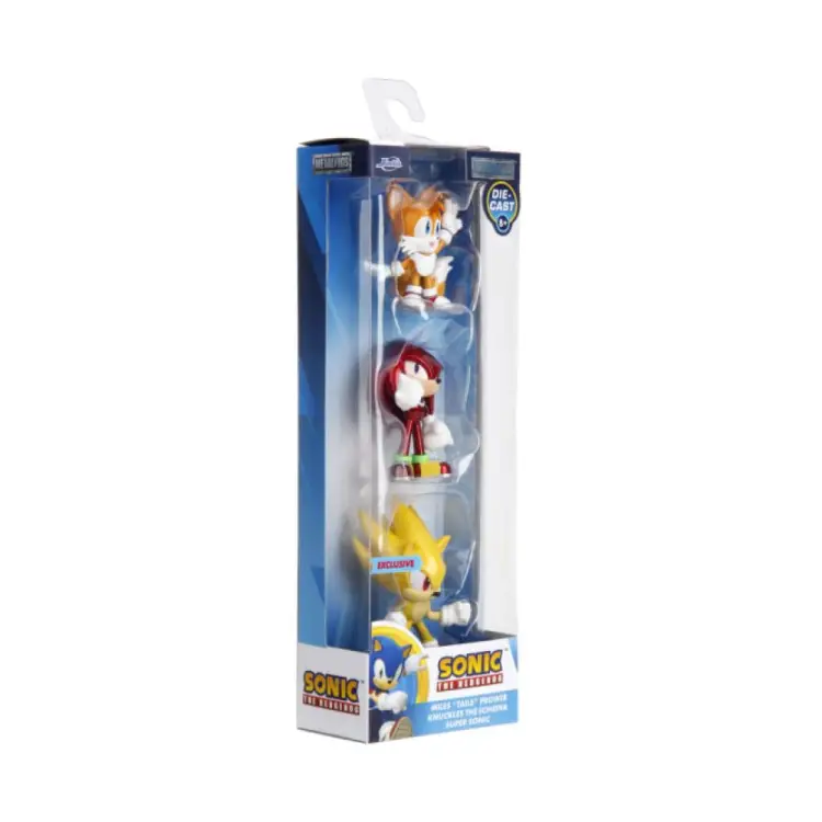 Jada Toys Sonic the Hedgehog - Nano Metalfigs Diecast Mini Figures 3-Pack