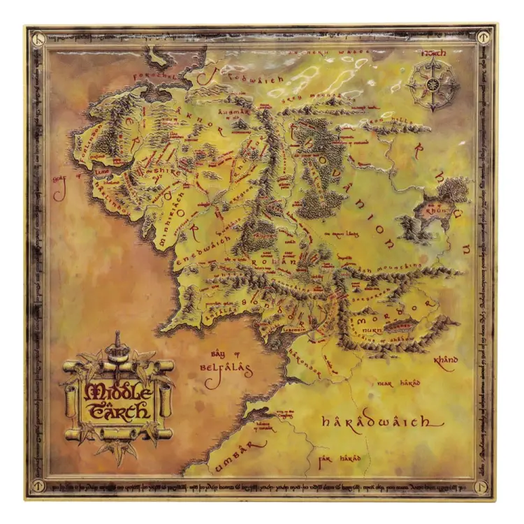 FaNaTtik Lord of the Rings - Replica Map Limited Edition