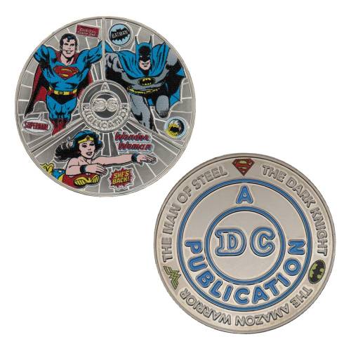 FaNaTtik DC Comics - Wonder Woman, Superman, Batman - Moneta Kolekcjonerska