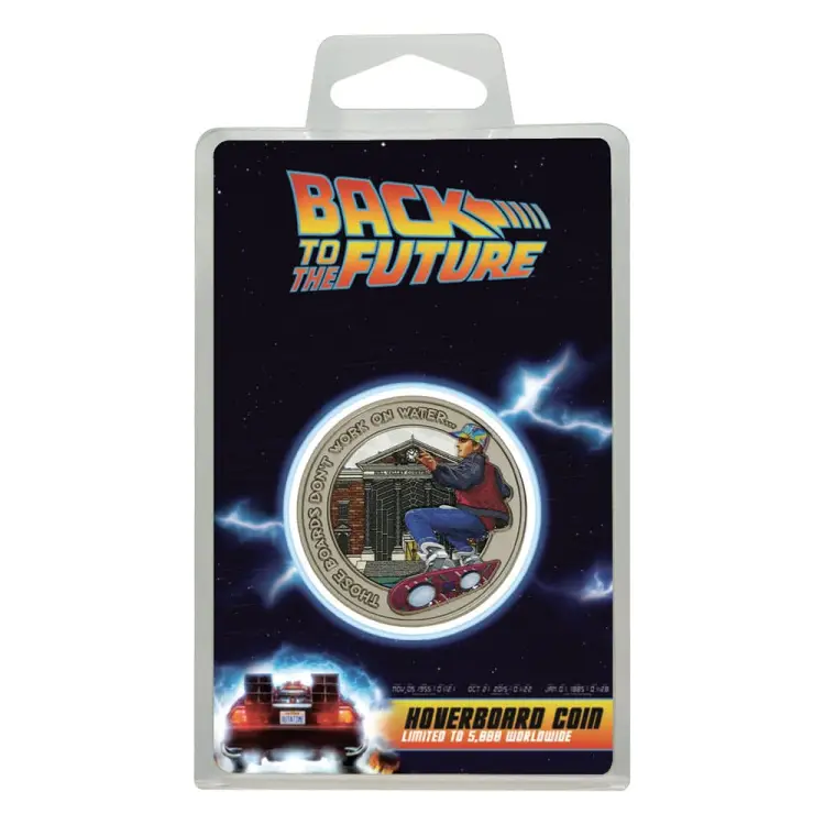 FaNaTtik Back To The Future - Marty McFly - Hoverboard Moneta Kolekcjonerska Limitowana Edycja
