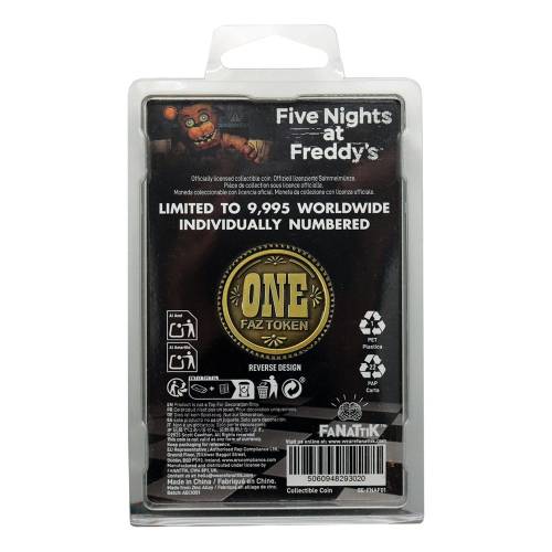 FaNaTtik Five Nights at Freddys - One Faz Token Kolekcjonerska Moneta Edycja Limitowana