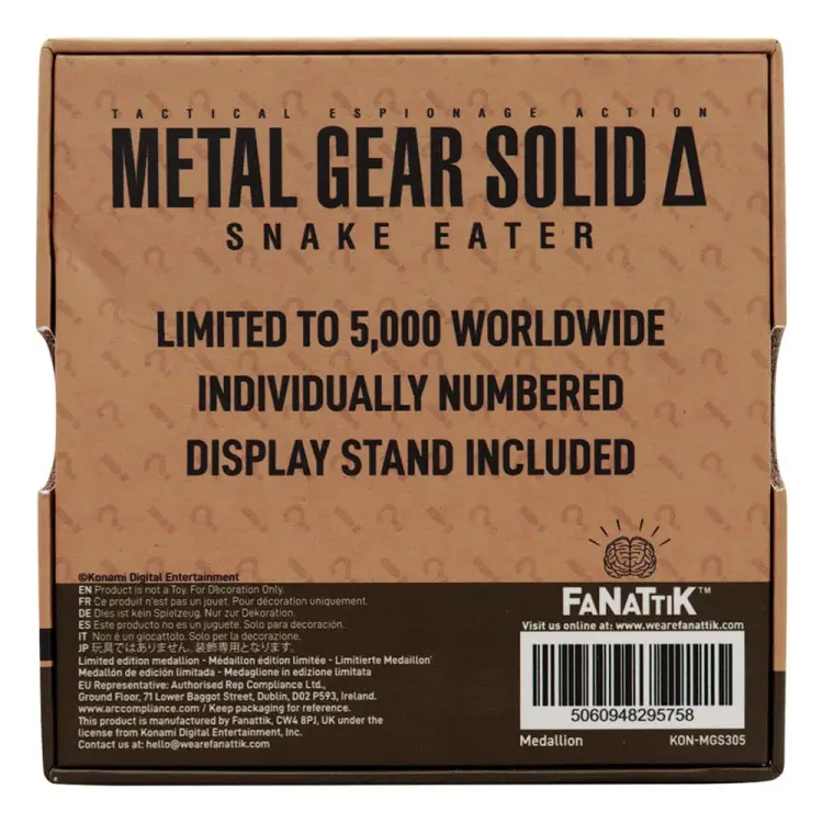FaNaTtik Metal Gear Solid Delta - Cobra Unit - Medallion Cobra Unit Limited Edition