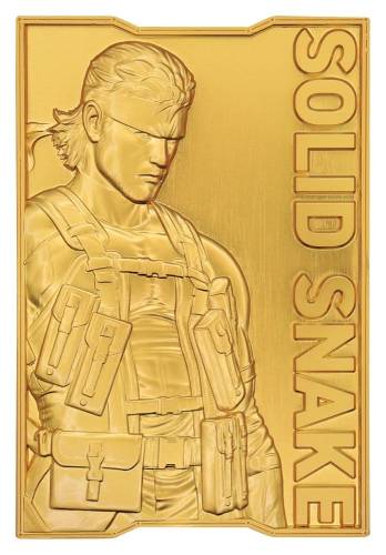 FaNaTtik Metal Gear Solid 2 - Solid Snake - Ingot 24k Gold Plated Limited Edition