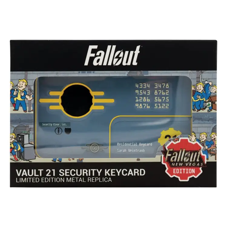 FaNaTtik Fallout: New Vegas - Vault 21 Security Keycard Replica Limited Edition