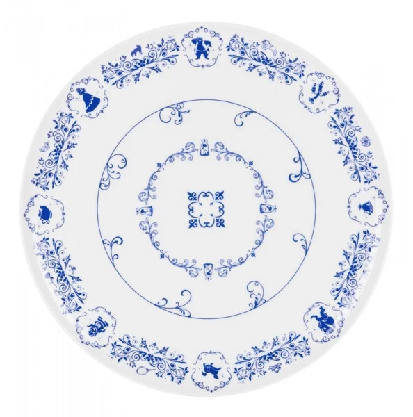 DISNEY - BEAUTY & THE BEAST - Okrągły porcelanowy talerz na ciasto