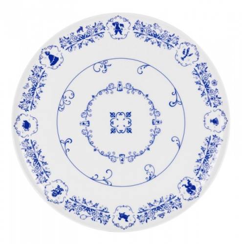 DISNEY - BEAUTY & THE BEAST - Okrągły porcelanowy talerz na ciasto