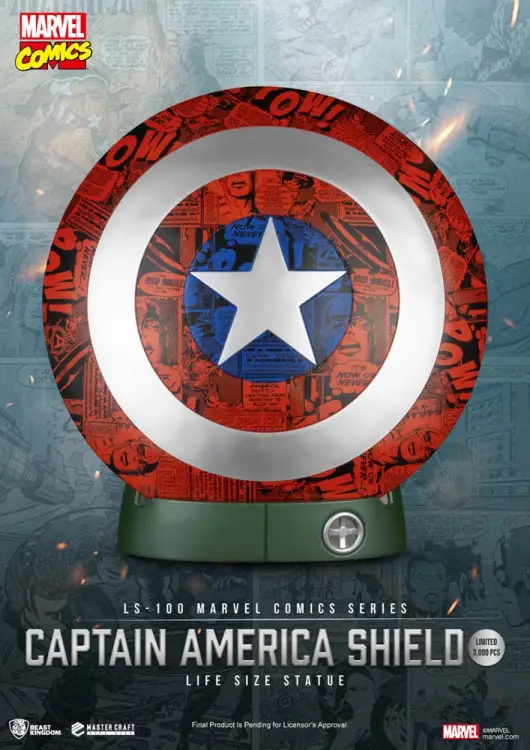 Beast Kingdom Marvel Comics - Captain America - Tarcza Life Size Statuetka