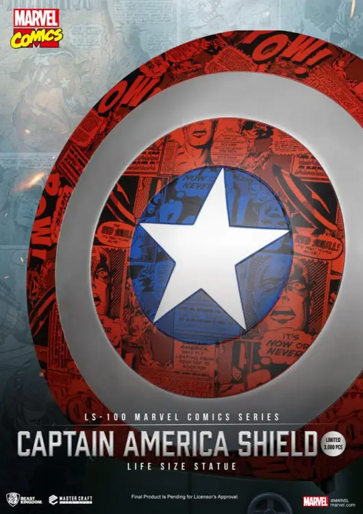 Beast Kingdom Marvel Comics - Captain America - Tarcza Life Size Statuetka