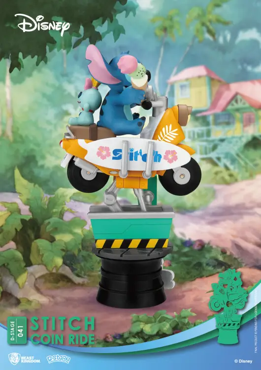 Beast Kingdom Disney - Stitch - D-Stage Stitch Coin Ride Diorama