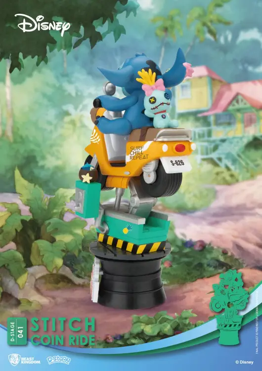 Beast Kingdom Disney - Stitch - D-Stage Stitch Coin Ride Diorama