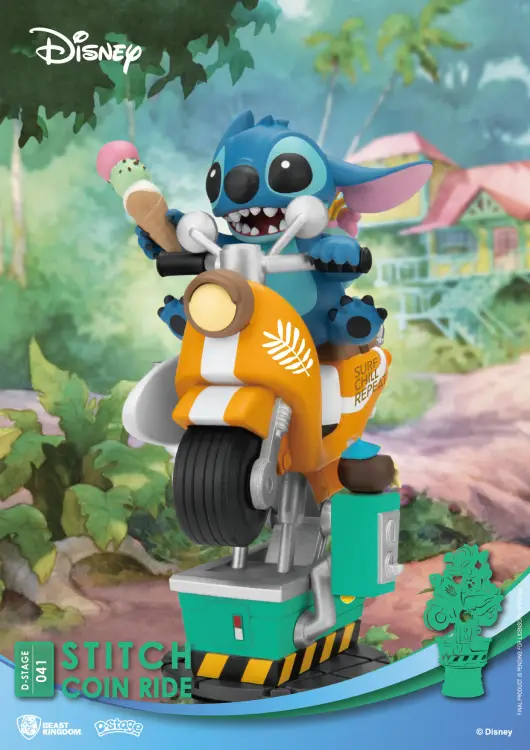 Beast Kingdom Disney - Stitch - D-Stage Stitch Coin Ride Diorama